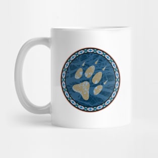 Cunning Gray Wolf Print Mug